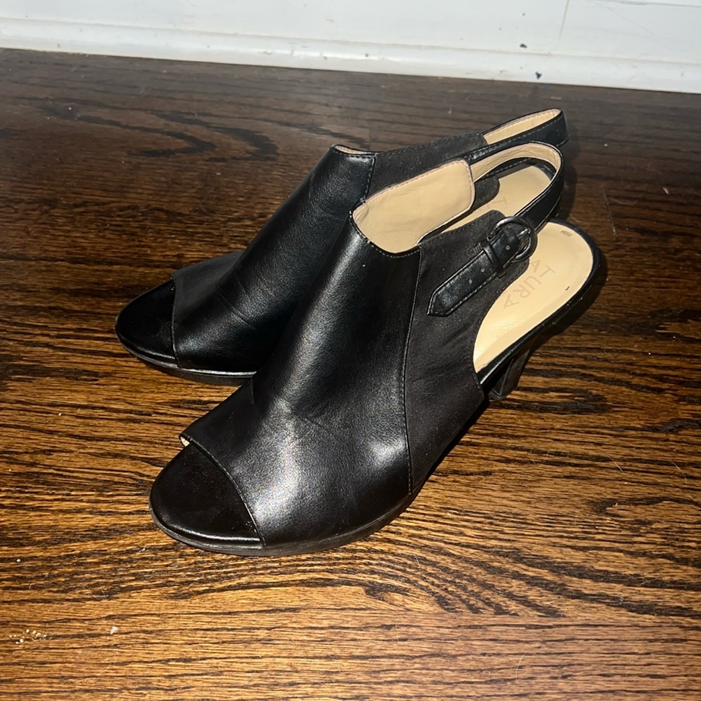 Open toe heels